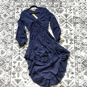 Gianni Bini Tie Front Eyelet dress